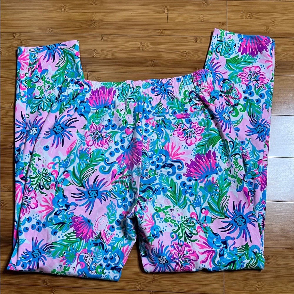 Lilly Pulitzer Emora Knit Pants Joggers Mandevilla Baby Paradise Petals Size S - Picture 6 of 7